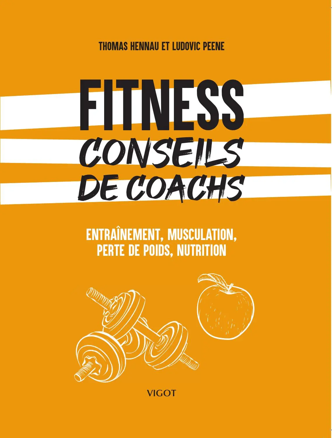 Couverture du livre Fitness – Conseils de coachs, coécrit par Ludovic Peene et Thomas Hennau